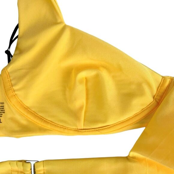 Lovers and Friends Revolve Zisa Bikini Set Yellow NWT Top XL EUC Bottom L Beach - Picture 15 of 16